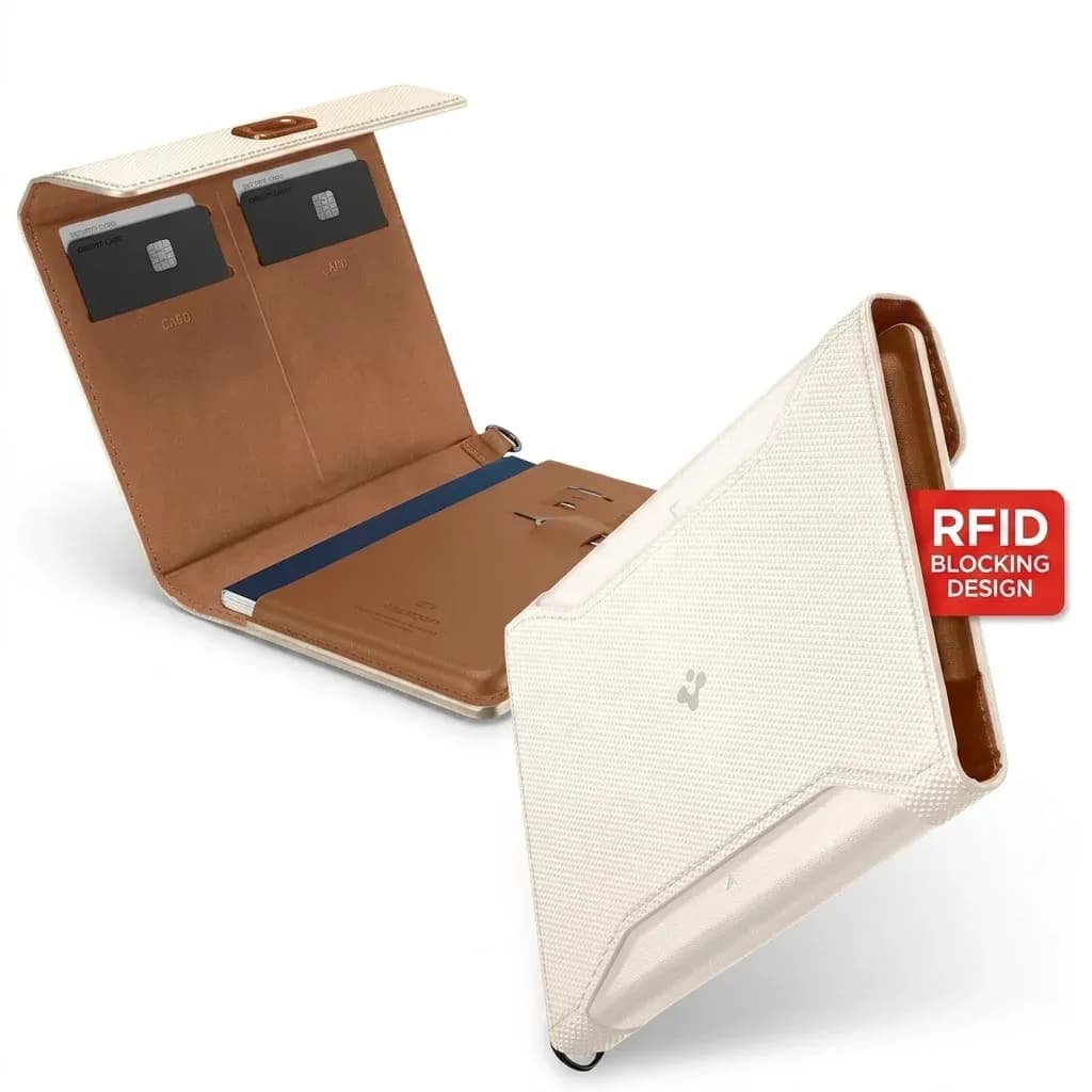 נרתיק דרכון RFID רב־תכליתי לנסיעות בינלאומיות של Spigen