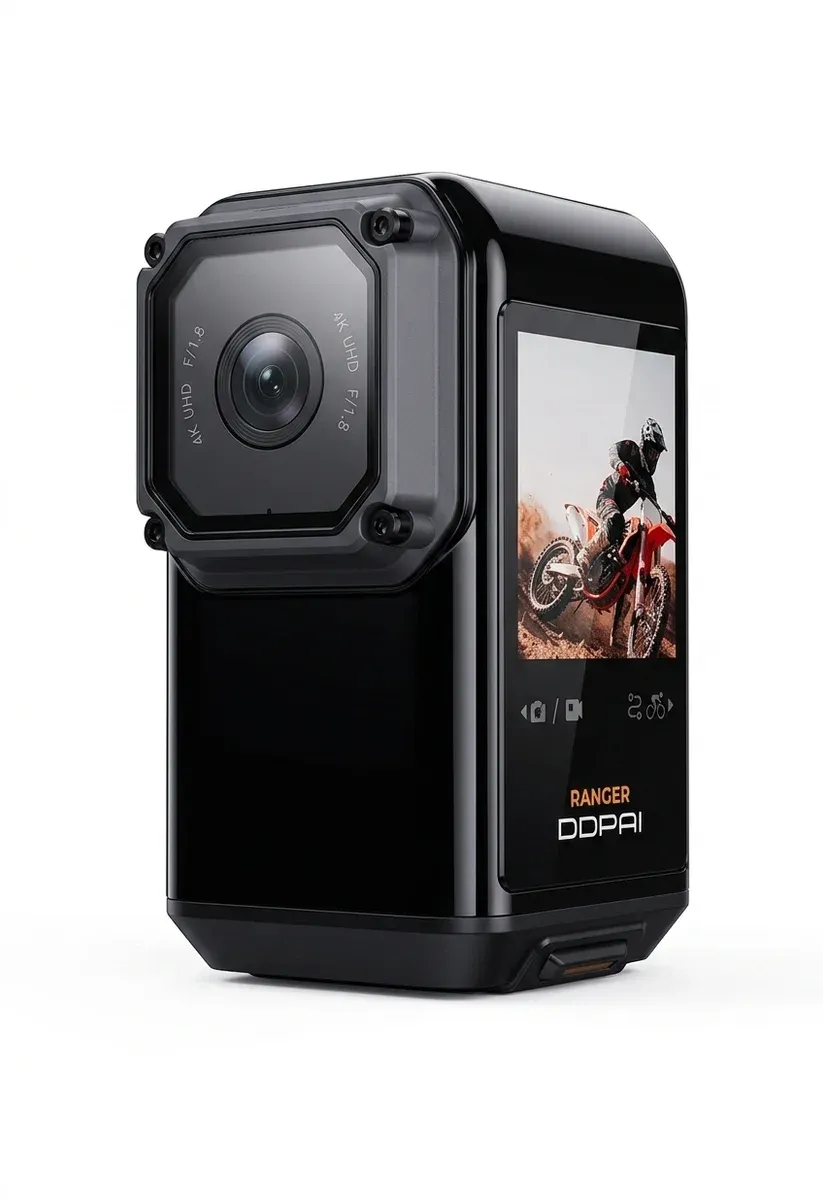 מצלמת דרך לאופנוע DDPAI RANGER 4K עם ראיית לילה ועמידות למים