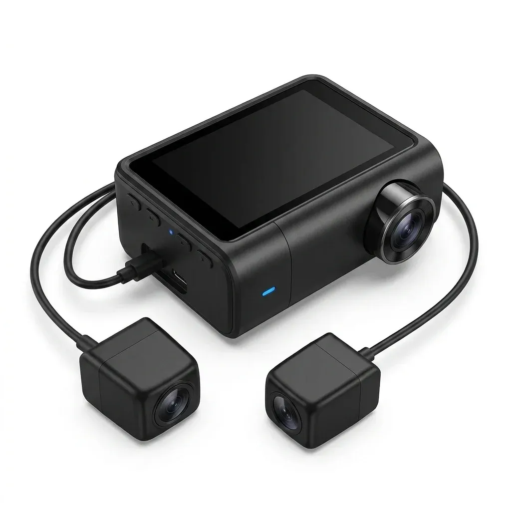 מצלמת דרך DDPAI Z60 דו־ערוצית 4K עם GPS ומצב חניה