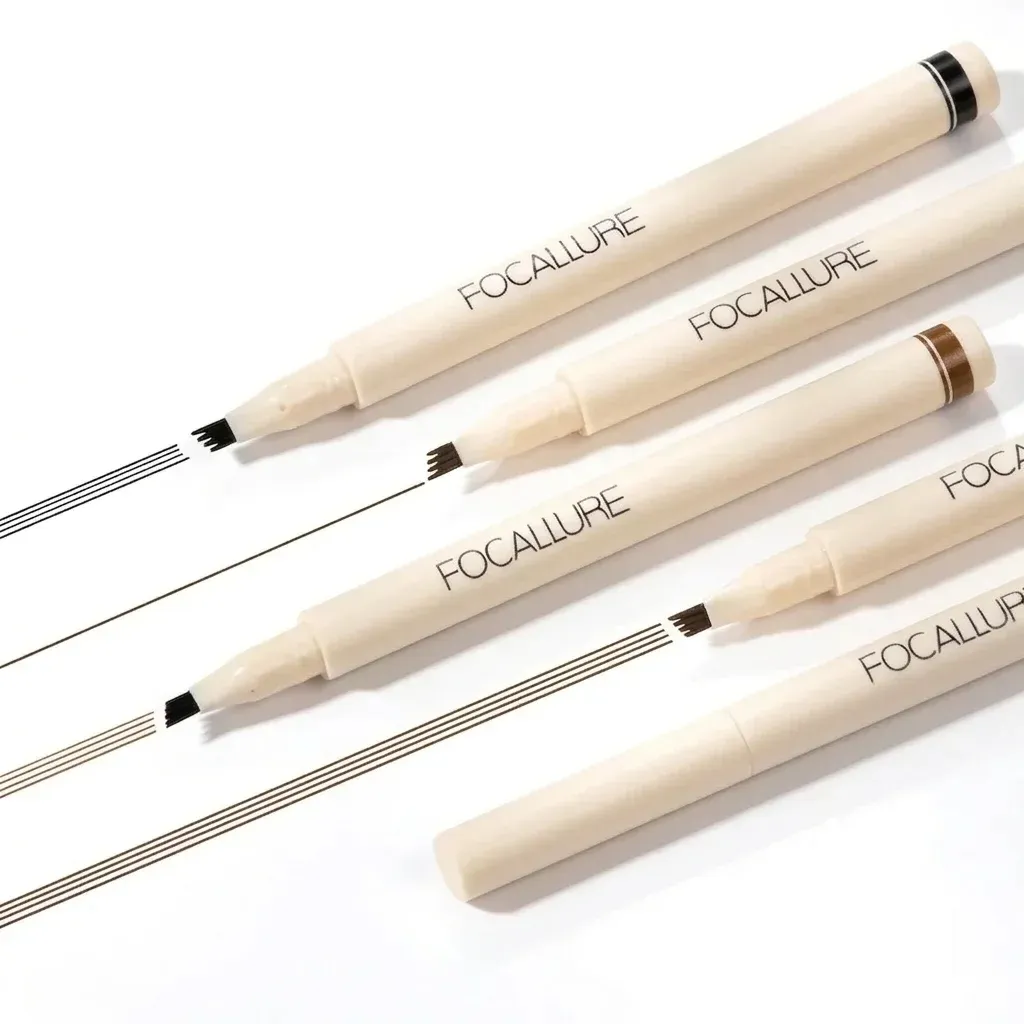עיפרון גבות נוזלי 4 שיניים Focallure לעיצוב טבעי ועמיד