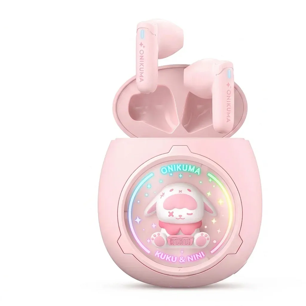 אוזניות ONIKUMA T302 אלחוטיות בעיצוב קפסולה חמוד