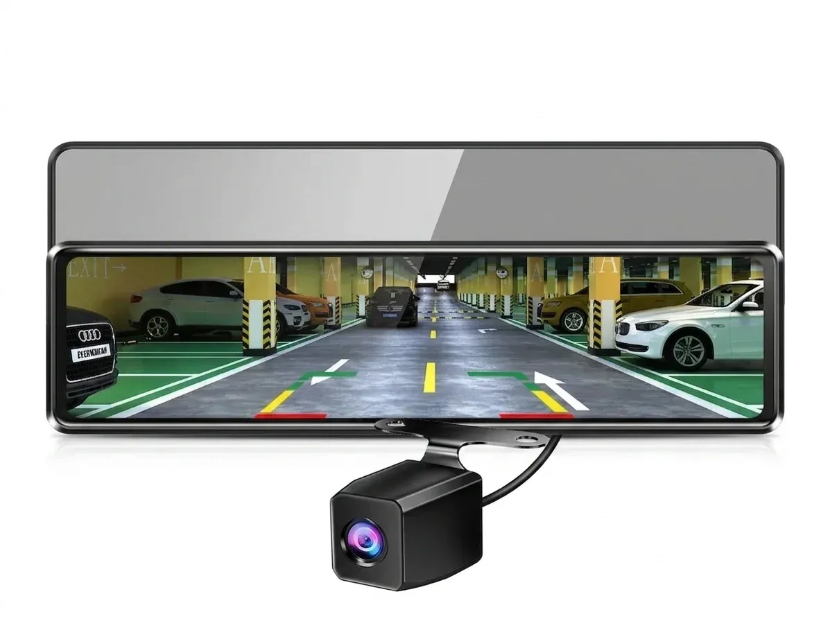 מראת דרך 4 ערוצים 4K עם מסך מגע ו‑BSD