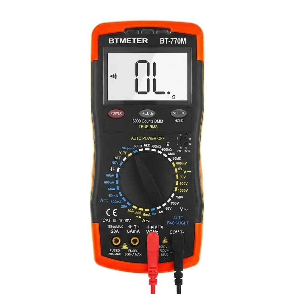 מולטימטר דיגיטלי BTMETER BT-770M עם 6000 ספירות